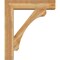 Ekena Millwork Legacy Block Rough Sawn Bracket w/ Offset Brace, Western Red Cedar, 8"W x 34"D x 40"H BKT0806X34X40LEC05RWR - alternate 4